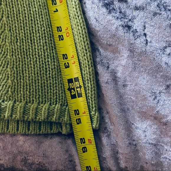 Chico's Pastel Green Cowl Neck Oversized Sweater - Picture 15 of 16